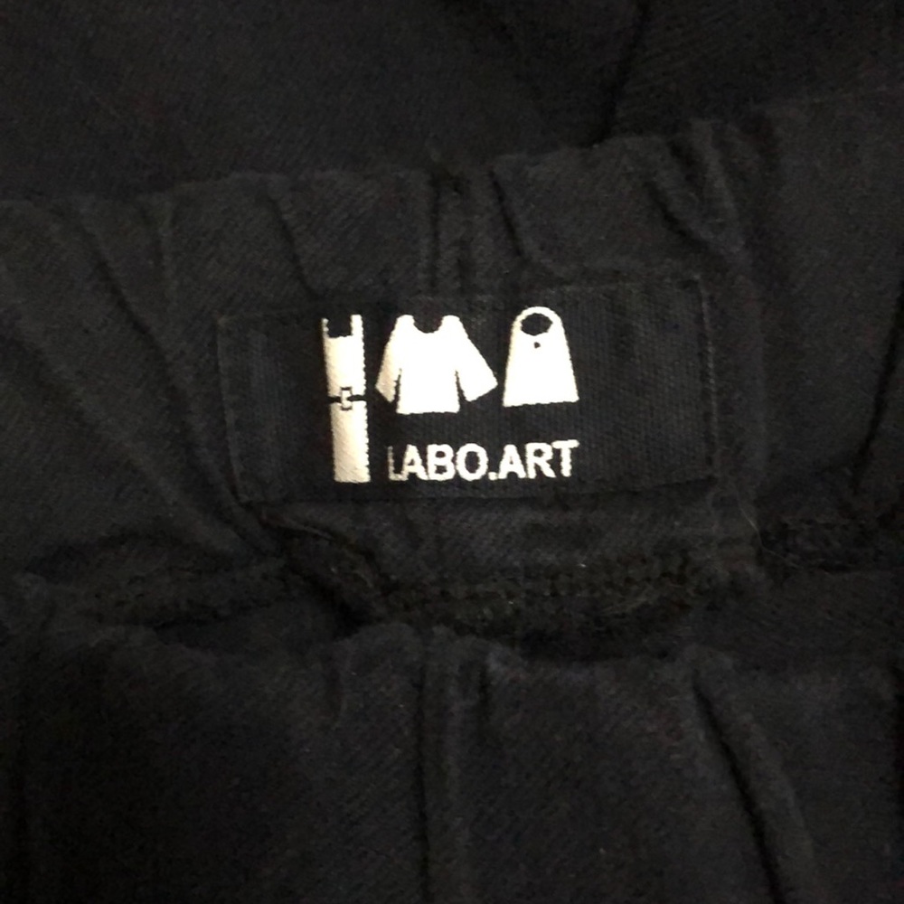 Labo.art wideleg Cotton pants, navy